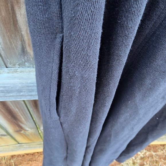 Free People FP Beach Black Knit Maxi Dress Small Oversized A-Line Sleeveless - Picture 11 of 16